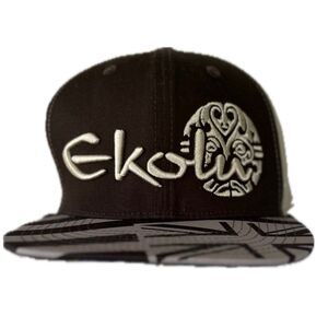 Double Portion Supply Hawaiian Flag Ekolu Super Puff Embroidered Flat Bill Hat